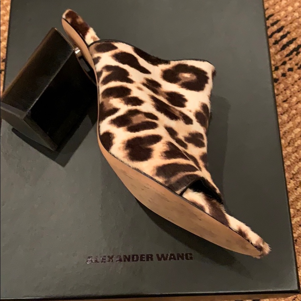Alexander Wang Avery animal print mule
